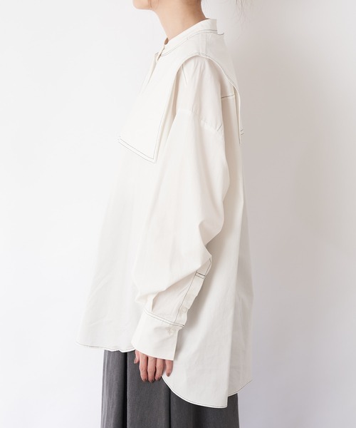 CIAOPANIC TYPY（チャオパニックティピー）の「【2WAY】セーラーカラーブラウス（シャツ/ブラウス・レディース・ブラック/ピンク/ホワイト・ONE SIZE）」の17枚目の写真