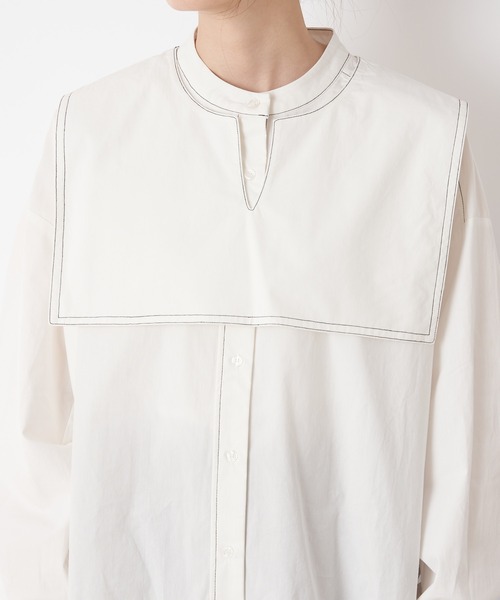 CIAOPANIC TYPY（チャオパニックティピー）の「【2WAY】セーラーカラーブラウス（シャツ/ブラウス・レディース・ブラック/ピンク/ホワイト・ONE SIZE）」の6枚目の写真