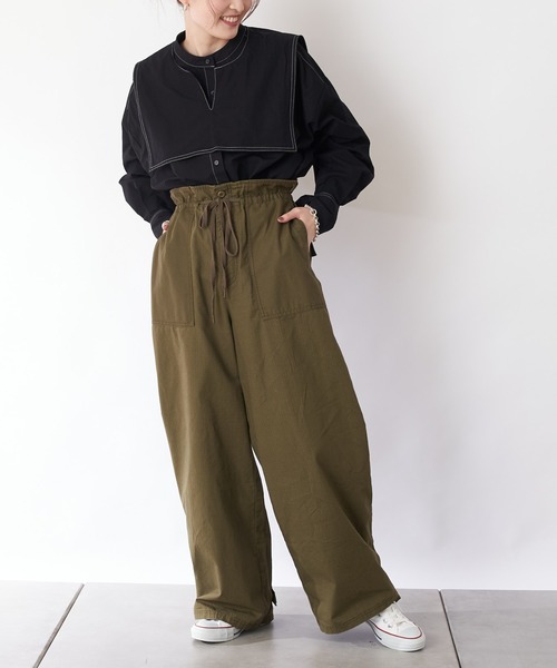 CIAOPANIC TYPY（チャオパニックティピー）の「【2WAY】セーラーカラーブラウス（シャツ/ブラウス・レディース・ブラック/ピンク/ホワイト・ONE SIZE）」の12枚目の写真