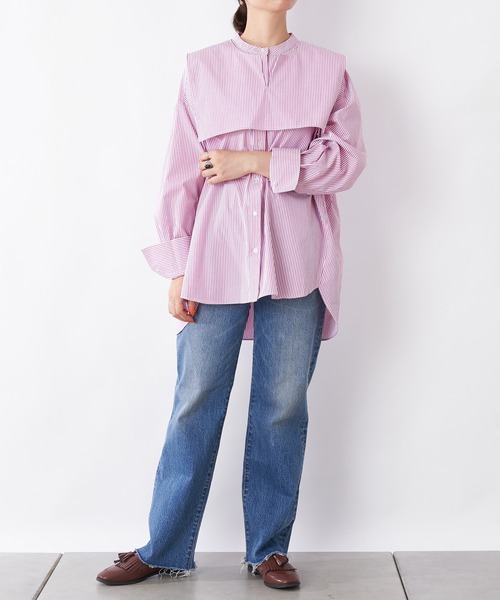 CIAOPANIC TYPY（チャオパニックティピー）の「【2WAY】セーラーカラーブラウス（シャツ/ブラウス・レディース・ブラック/ピンク/ホワイト・ONE SIZE）」の20枚目の写真