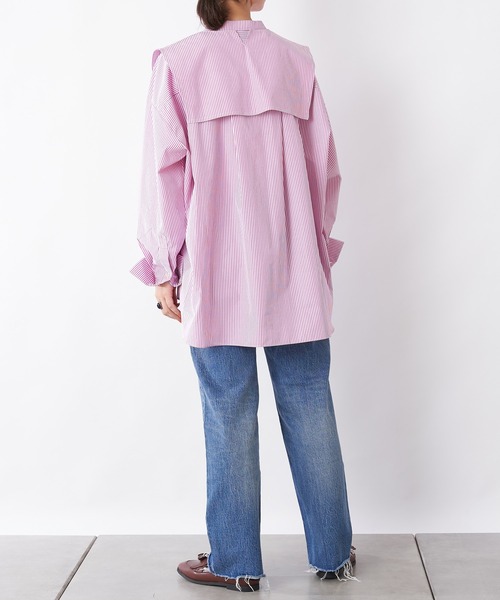 CIAOPANIC TYPY（チャオパニックティピー）の「【2WAY】セーラーカラーブラウス（シャツ/ブラウス・レディース・ブラック/ピンク/ホワイト・ONE SIZE）」の9枚目の写真