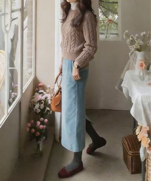 MAISON DE THERESE(メゾン ド テレーズ)の「暖かい長袖無地ニット(ニット/セーター・レディース・D/E/C/B/A/F・MEDIUM)」の13枚目の写真