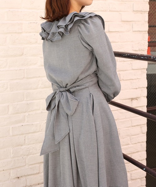 one after another NICE CLAUP（ワンアフターアナザーナイスクラップ）の「【WEB限定色あり】バックリボンフレアスカート<セットアップブラウスあり>（スカート・レディース・ブラック/ベージュ/ネイビー/ブラック系その他/ブラウン系その他・FREE）」の19枚目の写真