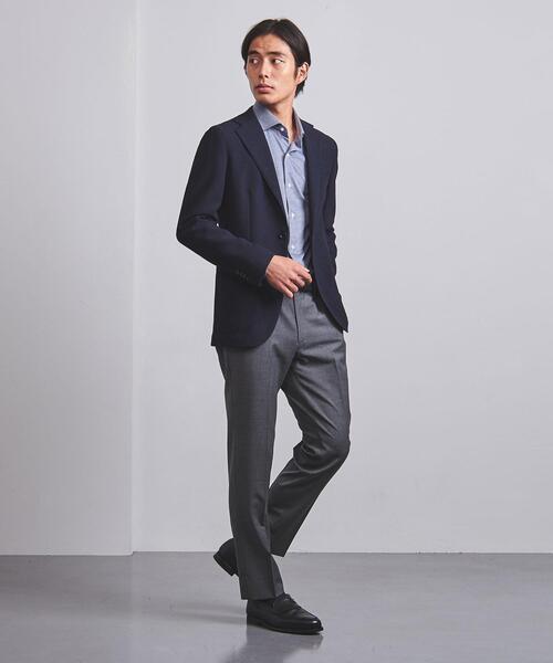 UNITED ARROWS（ユナイテッドアローズ）の「＜UNITED ARROWS＞ ドビー 2ボタン アンコンストラクション ジャケット（テーラードジャケット・メンズ・ベージュ/ネイビー・42/44/46/54/48/52/50）」の19枚目の写真