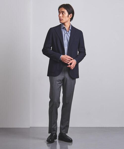 UNITED ARROWS（ユナイテッドアローズ）の「＜UNITED ARROWS＞ ドビー 2ボタン アンコンストラクション ジャケット（テーラードジャケット・メンズ・ベージュ/ネイビー・42/44/46/54/48/52/50）」の20枚目の写真