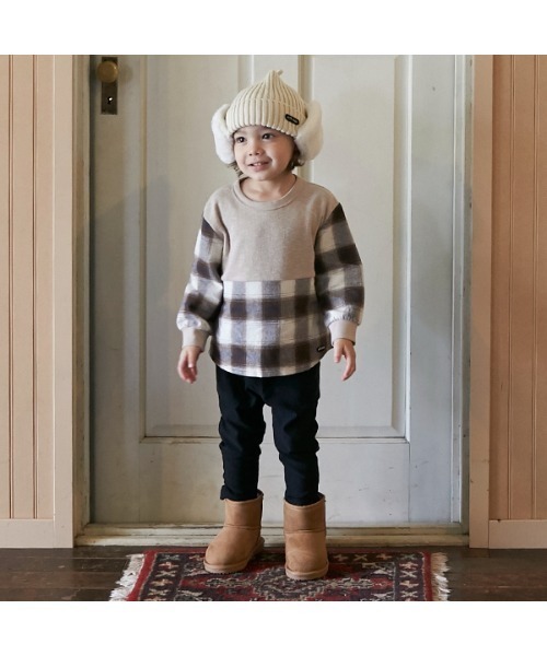 petit main(プティマイン)の「スーパーストレッチストレートパンツ「ストレッチパンツ」(その他パンツ・キッズ・カーキ/モカ/ブラック/アイボリー・100cm/110cm/90cm/80cm)」の3枚目の写真