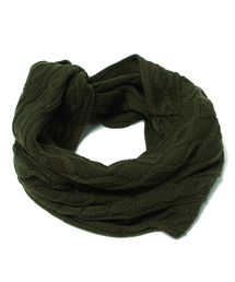 NANO universe | ：ケーブル編みスヌード(ストール/ショール)