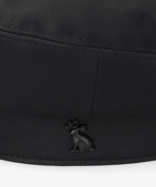 arth(アース)の「arth Lether Beret(ハンチング/ベレー帽・メンズ・ブラック・57~59cm)」の3枚目の写真