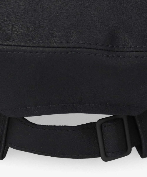arth(アース)の「arth Lether Beret(ハンチング/ベレー帽・メンズ・ブラック・57~59cm)」の2枚目の写真