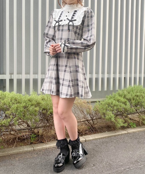 ROJITA（ロジータ）の「Wレースアップワンピース（ワンピース・レディース・ブラック/アイボリー/ブラウン・FREE）」の20枚目の写真