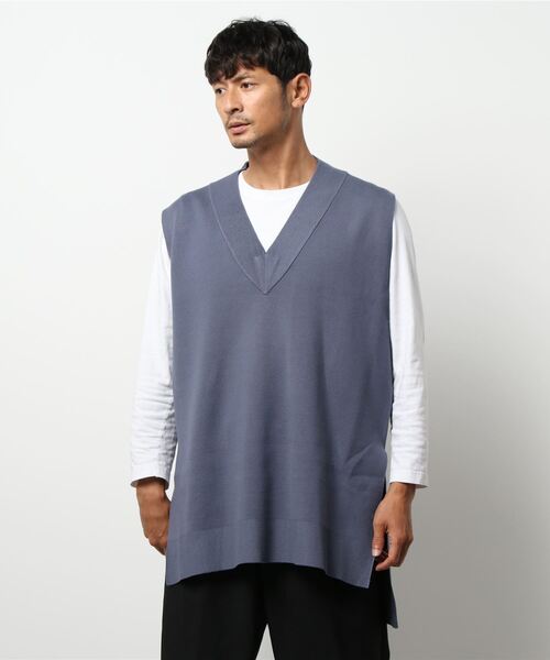 Lui's(ルイス)の「ミラノリブVネックベスト(ニット/セーター・メンズ・ブラック/パープル/ブラウン・FREE)」の12枚目の写真