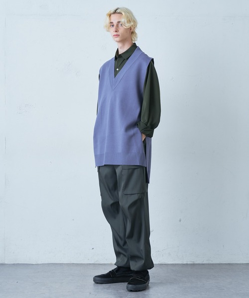 Lui's(ルイス)の「ミラノリブVネックベスト(ニット/セーター・メンズ・ブラック/パープル/ブラウン・FREE)」の16枚目の写真