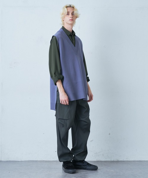 Lui's(ルイス)の「ミラノリブVネックベスト(ニット/セーター・メンズ・ブラック/パープル/ブラウン・FREE)」の13枚目の写真