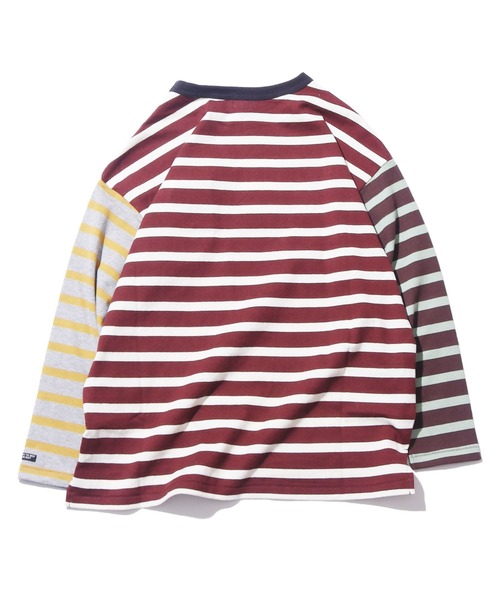 F.O.U（エフオーユー）の「F.O.KIDS/エフオーキッズ 先染めボーダービッグTシャツ ボーダーTシャツ（Tシャツ/カットソー・キッズ・ネイビー×ホワイト/ブラック×ホワイト/ブラック系その他/ブラウン系その他・140/130）」の14枚目の写真