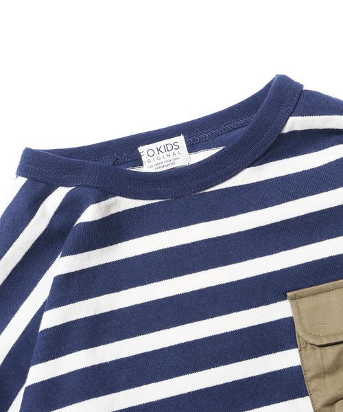 F.O.U（エフオーユー）の「F.O.KIDS/エフオーキッズ 先染めボーダービッグTシャツ ボーダーTシャツ（Tシャツ/カットソー・キッズ・ネイビー×ホワイト/ブラック×ホワイト/ブラック系その他/ブラウン系その他・140/130）」の15枚目の写真
