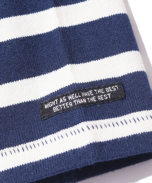 F.O.U（エフオーユー）の「F.O.KIDS/エフオーキッズ 先染めボーダービッグTシャツ ボーダーTシャツ（Tシャツ/カットソー・キッズ・ネイビー×ホワイト/ブラック×ホワイト/ブラック系その他/ブラウン系その他・140/130）」の9枚目の写真