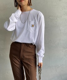 [carhartt WIP/カーハートダブリューアイピー] ロングスリーブ ポケットTシャツ