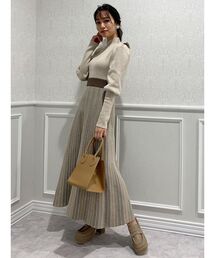 Ameri（アメリ）の「CHECK RETRO SLENDER DRESS（ワンピース）」 - WEAR