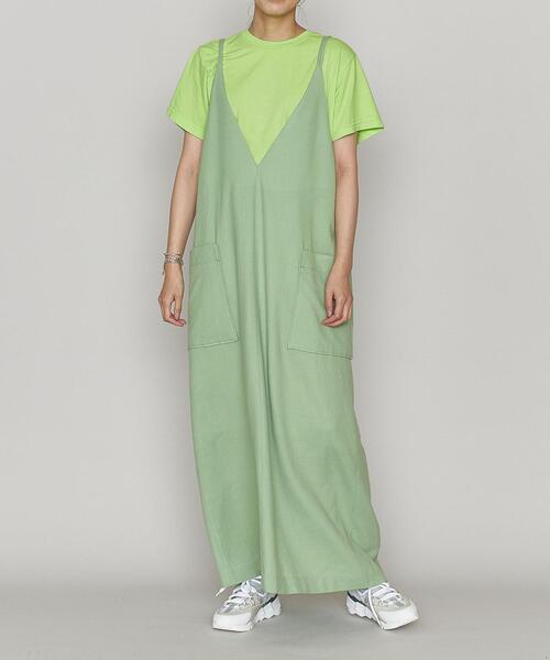 Upcycle（アップサイクル）の「＜Upcycle（アップ サイクル）＞クルーネック Tシャツ（Tシャツ/カットソー・レディース・ライトグレー/ピンク/ライム・S/XXL）」の9枚目の写真