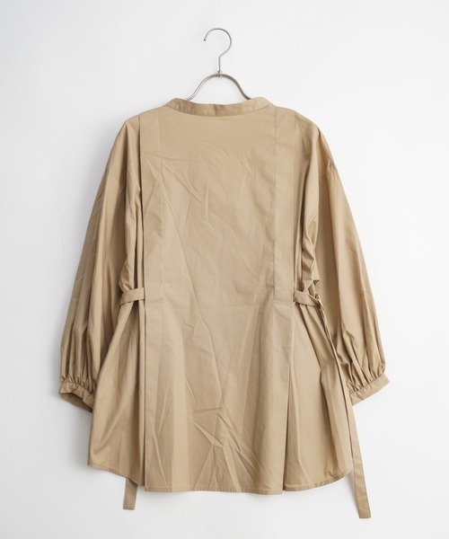 Wordtrobe(ワードトローブ)の「【wordtrobe】タイプライター ランタンスリーブ ブラウス(シャツ/ブラウス・レディース・ブラック/ベージュ/ワインレッド/オリーブ・FREE)」の6枚目の写真