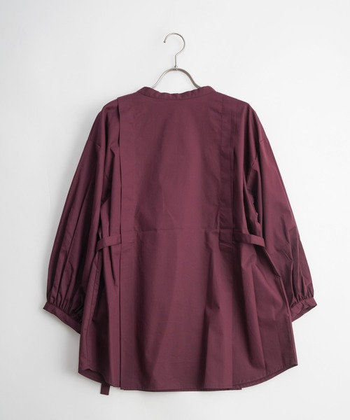 Wordtrobe(ワードトローブ)の「【wordtrobe】タイプライター ランタンスリーブ ブラウス(シャツ/ブラウス・レディース・ブラック/ベージュ/ワインレッド/オリーブ・FREE)」の8枚目の写真