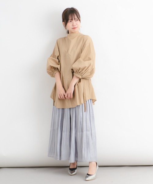 Wordtrobe(ワードトローブ)の「【wordtrobe】タイプライター ランタンスリーブ ブラウス(シャツ/ブラウス・レディース・ブラック/ベージュ/ワインレッド/オリーブ・FREE)」の20枚目の写真