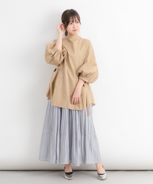 Wordtrobe(ワードトローブ)の「【wordtrobe】タイプライター ランタンスリーブ ブラウス(シャツ/ブラウス・レディース・ブラック/ベージュ/ワインレッド/オリーブ・FREE)」の19枚目の写真