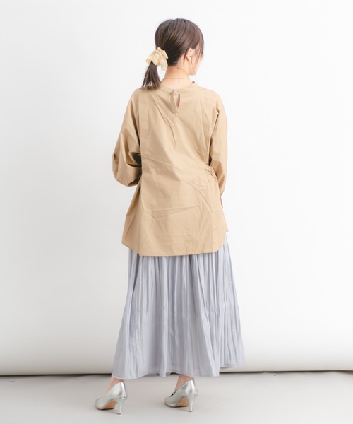 Wordtrobe(ワードトローブ)の「【wordtrobe】タイプライター ランタンスリーブ ブラウス(シャツ/ブラウス・レディース・ブラック/ベージュ/ワインレッド/オリーブ・FREE)」の17枚目の写真