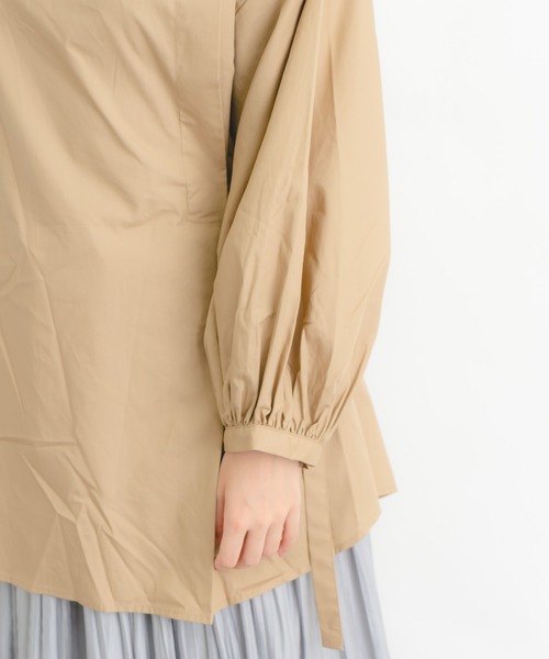 Wordtrobe(ワードトローブ)の「【wordtrobe】タイプライター ランタンスリーブ ブラウス(シャツ/ブラウス・レディース・ブラック/ベージュ/ワインレッド/オリーブ・FREE)」の12枚目の写真