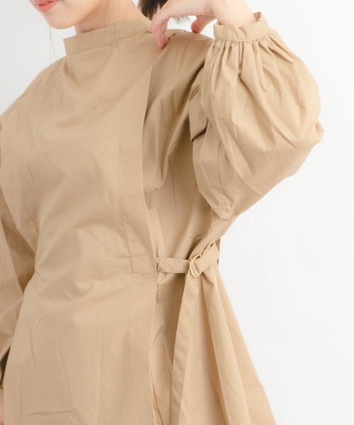 Wordtrobe(ワードトローブ)の「【wordtrobe】タイプライター ランタンスリーブ ブラウス(シャツ/ブラウス・レディース・ブラック/ベージュ/ワインレッド/オリーブ・FREE)」の11枚目の写真