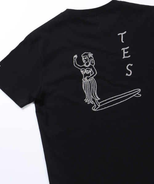 The Endless Summer(エンドレスサマー)の「TES HULA GIRL CHAIN EMB T-SHIRT / Tシャツ(Tシャツ/カットソー・メンズ・ホワイト/ブラック/ブルーグレー・SMALL/MEDIUM/LARGE/X-LARGE)」の3枚目の写真
