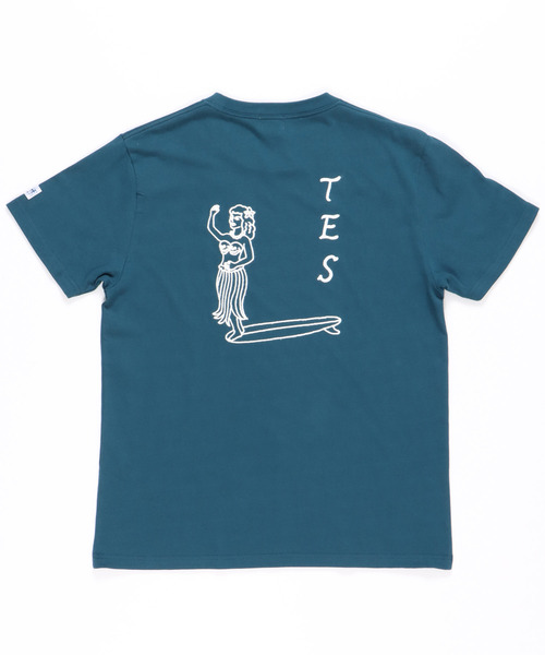 The Endless Summer(エンドレスサマー)の「TES HULA GIRL CHAIN EMB T-SHIRT / Tシャツ(Tシャツ/カットソー・メンズ・ホワイト/ブラック/ブルーグレー・SMALL/MEDIUM/LARGE/X-LARGE)」の10枚目の写真