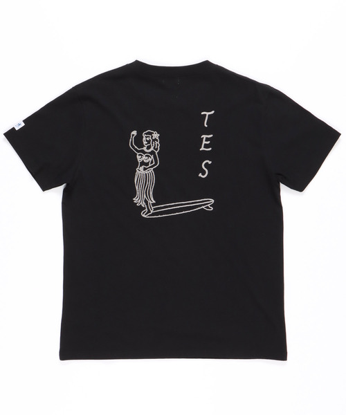 The Endless Summer(エンドレスサマー)の「TES HULA GIRL CHAIN EMB T-SHIRT / Tシャツ(Tシャツ/カットソー・メンズ・ホワイト/ブラック/ブルーグレー・SMALL/MEDIUM/LARGE/X-LARGE)」の11枚目の写真