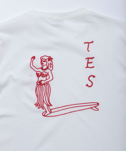 The Endless Summer(エンドレスサマー)の「TES HULA GIRL CHAIN EMB T-SHIRT / Tシャツ(Tシャツ/カットソー・メンズ・ホワイト/ブラック/ブルーグレー・SMALL/MEDIUM/LARGE/X-LARGE)」の12枚目の写真