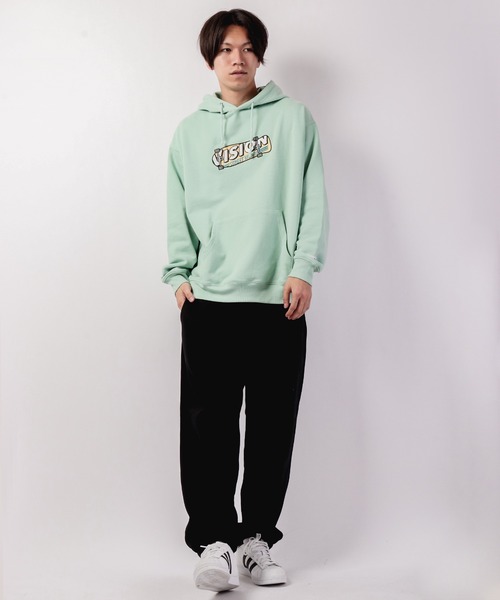 VISION STREET WEAR（ヴィジョンストリートウェア）の「VISION STREET WEAR 裏毛刺繍スウェットパーカー（パーカー・メンズ・グリーン/チャコールグレー/オフホワイト/ラベンダー・M/L/LL）」の13枚目の写真