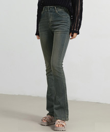 DAY CLOSET（デイ クローゼット）の「[大きいサイズ有/すらっと美脚見せ] ハイウエスト ストレッチ フレア ブーツカット デニムパンツ レディース ジーンズ（デニムパンツ）」