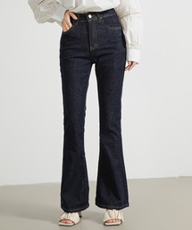 DAY CLOSET（デイ クローゼット）の「[大きいサイズ有/すらっと美脚見せ] ハイウエスト ストレッチ フレア ブーツカット デニムパンツ レディース ジーンズ（デニムパンツ）」