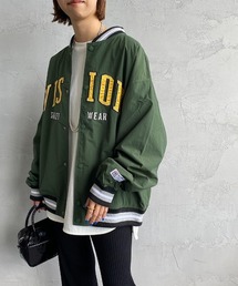 VISION STREET WEAR | 【WEB限定】[VISION STREET WEAR/ビジョンストリートウェアー] ビッグシルエット ナイロンワッペンスタジャン(スタジャン)