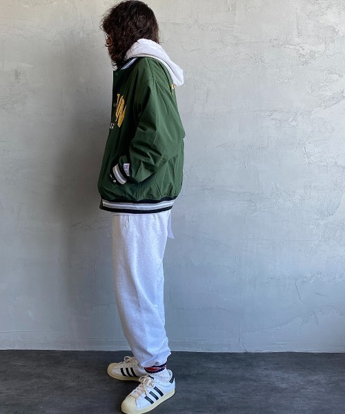 VISION STREET WEAR（ヴィジョンストリートウェア）の「【WEB限定】[VISION STREET WEAR/ビジョンストリートウェアー] ビッグシルエット ナイロンワッペンスタジャン（スタジャン・レディース・ブラック/グリーン・M/L）」の16枚目の写真