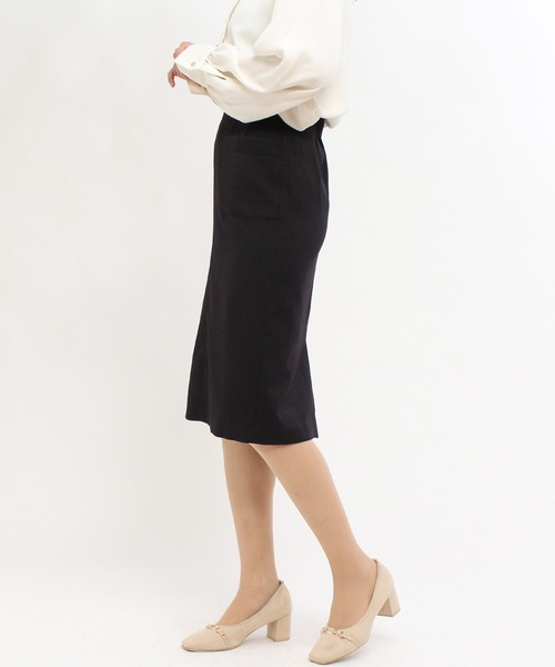 TRUDEA（トルディア）の「ポケ付きバックスリットタイトスカート（スカート・レディース・グレー/グレイッシュベージュ/ブラック・MEDIUM/LARGE/SMALL/X-SMALL）」の7枚目の写真