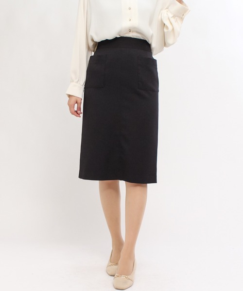 TRUDEA（トルディア）の「ポケ付きバックスリットタイトスカート（スカート・レディース・グレー/グレイッシュベージュ/ブラック・MEDIUM/LARGE/SMALL/X-SMALL）」の16枚目の写真