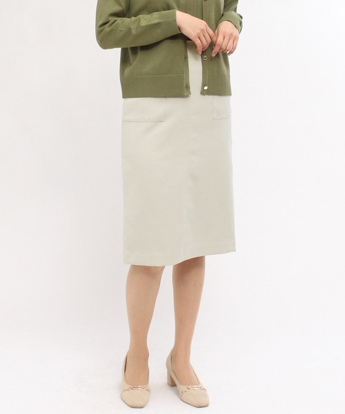 TRUDEA（トルディア）の「ポケ付きバックスリットタイトスカート（スカート・レディース・グレー/グレイッシュベージュ/ブラック・MEDIUM/LARGE/SMALL/X-SMALL）」の19枚目の写真