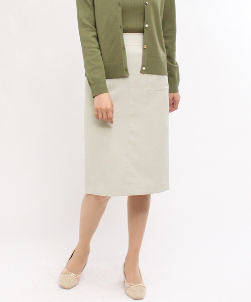 TRUDEA（トルディア）の「ポケ付きバックスリットタイトスカート（スカート・レディース・グレー/グレイッシュベージュ/ブラック・MEDIUM/LARGE/SMALL/X-SMALL）」の13枚目の写真