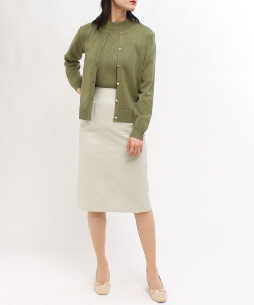 TRUDEA（トルディア）の「ポケ付きバックスリットタイトスカート（スカート・レディース・グレー/グレイッシュベージュ/ブラック・MEDIUM/LARGE/SMALL/X-SMALL）」の6枚目の写真