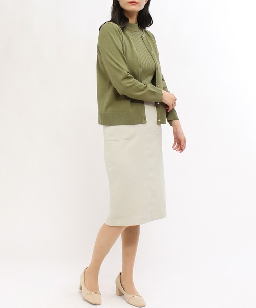 TRUDEA（トルディア）の「ポケ付きバックスリットタイトスカート（スカート・レディース・グレー/グレイッシュベージュ/ブラック・MEDIUM/LARGE/SMALL/X-SMALL）」の11枚目の写真