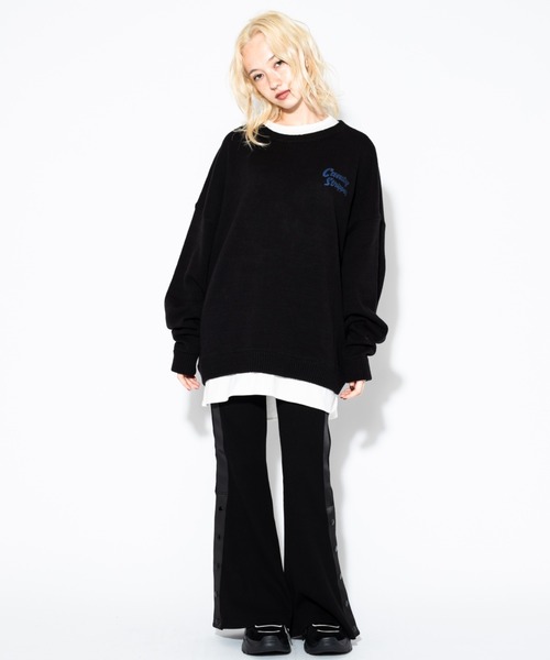 Candy Stripper（キャンディストリッパー）の「SIDE SLIT RIB FIT パンツ（その他パンツ・レディース・ブラック/グリーン/パープル・2）」の13枚目の写真