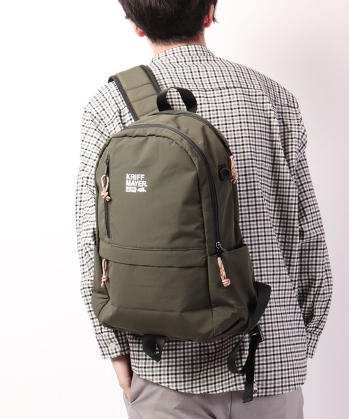 KRIFF MAYER（クリフメイヤー）の「KRIFF MAYER はっ水加工 リュックサック バックパック  男女兼用（バックパック/リュック・メンズ・ベージュ/カーキ/ブラック・FREE）」の3枚目の写真