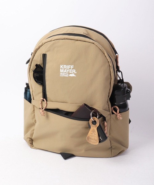 KRIFF MAYER（クリフメイヤー）の「KRIFF MAYER はっ水加工 リュックサック バックパック  男女兼用（バックパック/リュック・メンズ・ベージュ/カーキ/ブラック・FREE）」の15枚目の写真