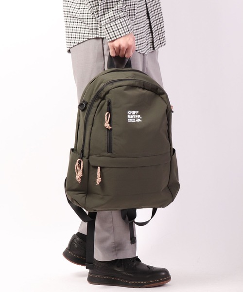 KRIFF MAYER（クリフメイヤー）の「KRIFF MAYER はっ水加工 リュックサック バックパック  男女兼用（バックパック/リュック・メンズ・ベージュ/カーキ/ブラック・FREE）」の10枚目の写真