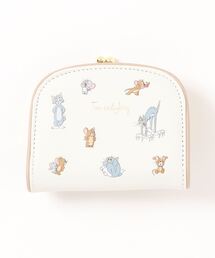 TOM＆JERRY×Flapper総柄二つ折りがま口ウォレット